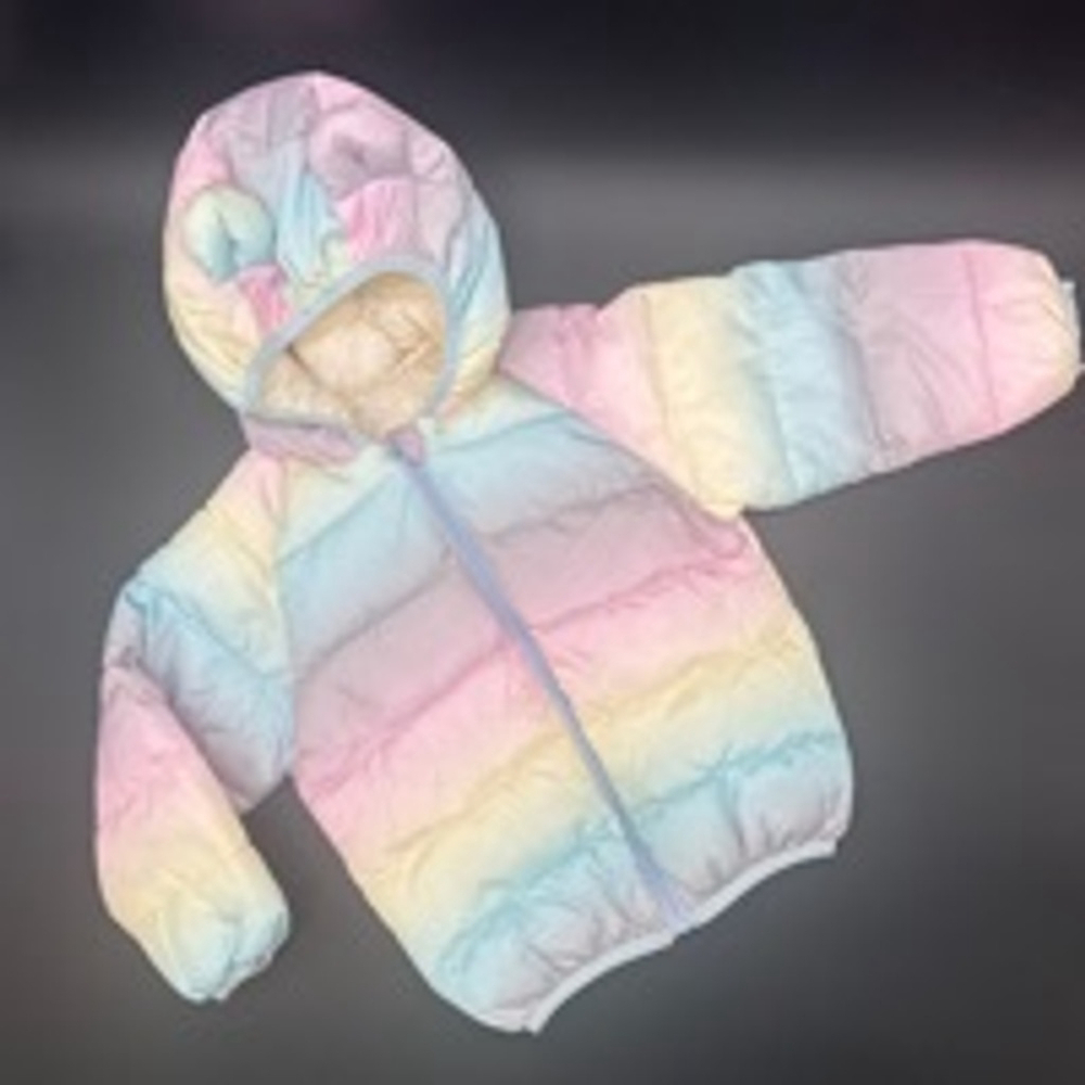 Toddler Puffer Jacket Size 3T Multi-color